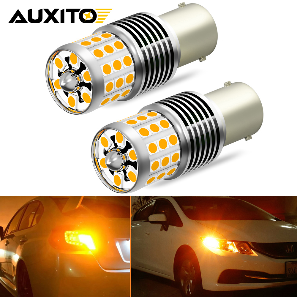 AUXITO 2 個 BAU15S P21W T20 7440 W21W LED CANBUS ターンシグナルライトマツダ 3 6 5 2 トヨタカローラカムリ日産ヴァーサジュークリーフ用