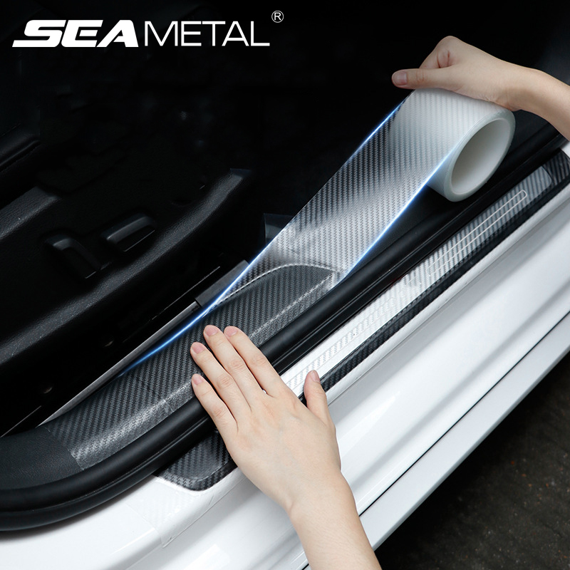 Seametal 車のドアプロテクターステッカー透明ナノテープ 10 メートル衝突防止車のバンパーステッカープロテクターフィルムカーアクセサリー