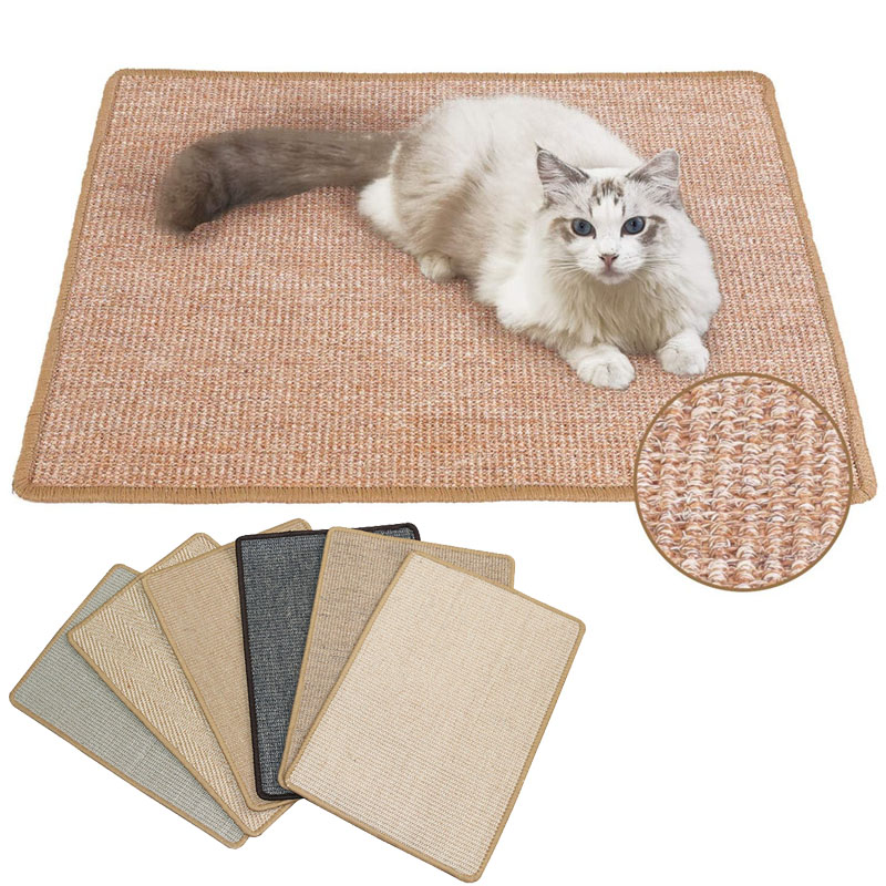 猫スクラッチャーサイザル麻マット保護ソファ研削爪ペット滑り止め睡眠マット家具プロテクター猫アクセサリー