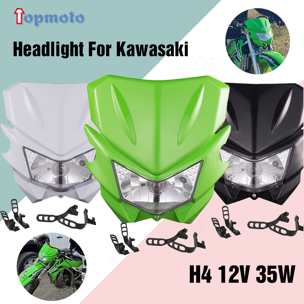 新しいオートバイのヘッドライトヘッドライトヘッドランプカワサキ KX250F KX250 450 KX450F KX KLX 450R 110-501 モトクロスエンデューロ