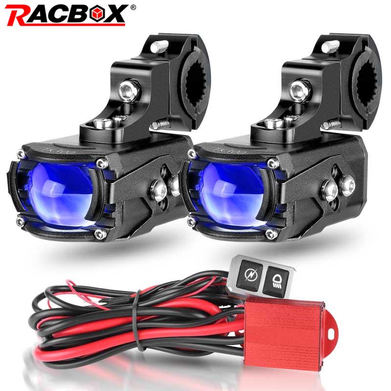 100 ワット LED オートバイスポットライトフォグランプ補助フラッシュヘッドライト 90 ワット悪魔の目 12 V/24 V ダートバイク車トラック SUV UTV ATV