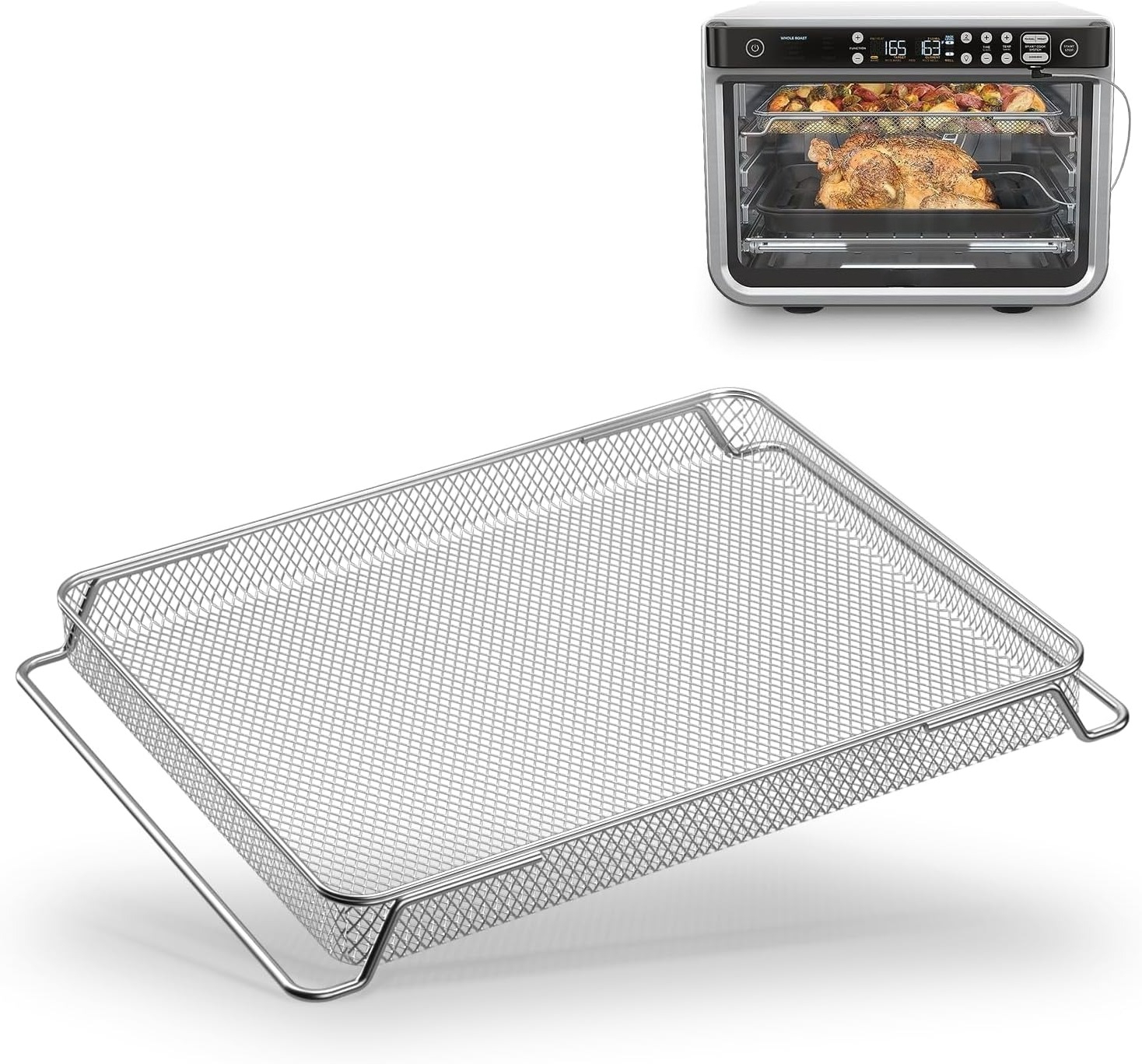 エアフライヤーオーブンバスケット忍者 DT201 DT251 Foodi デジタルエアフライヤーオーブン交換メッシュベーキングトレイアクセサリー