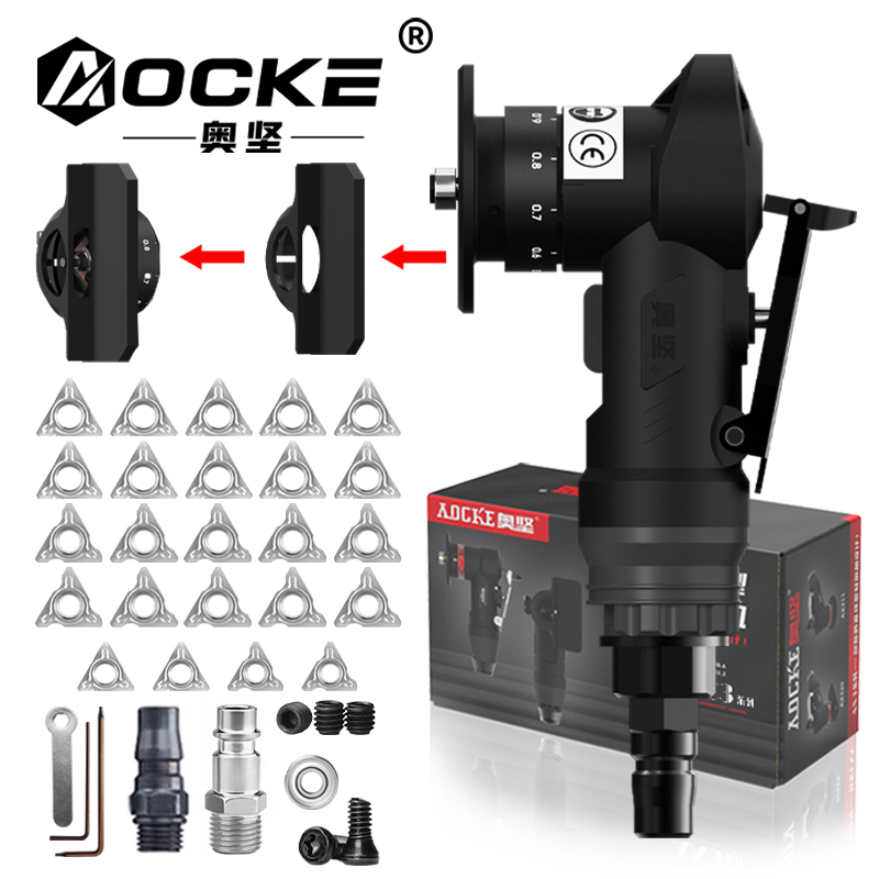 AOCKE AX307S 空気圧面取り機ポータブル 45 度面取り機金属トリミング 45 ° アーク面取り機エアツール