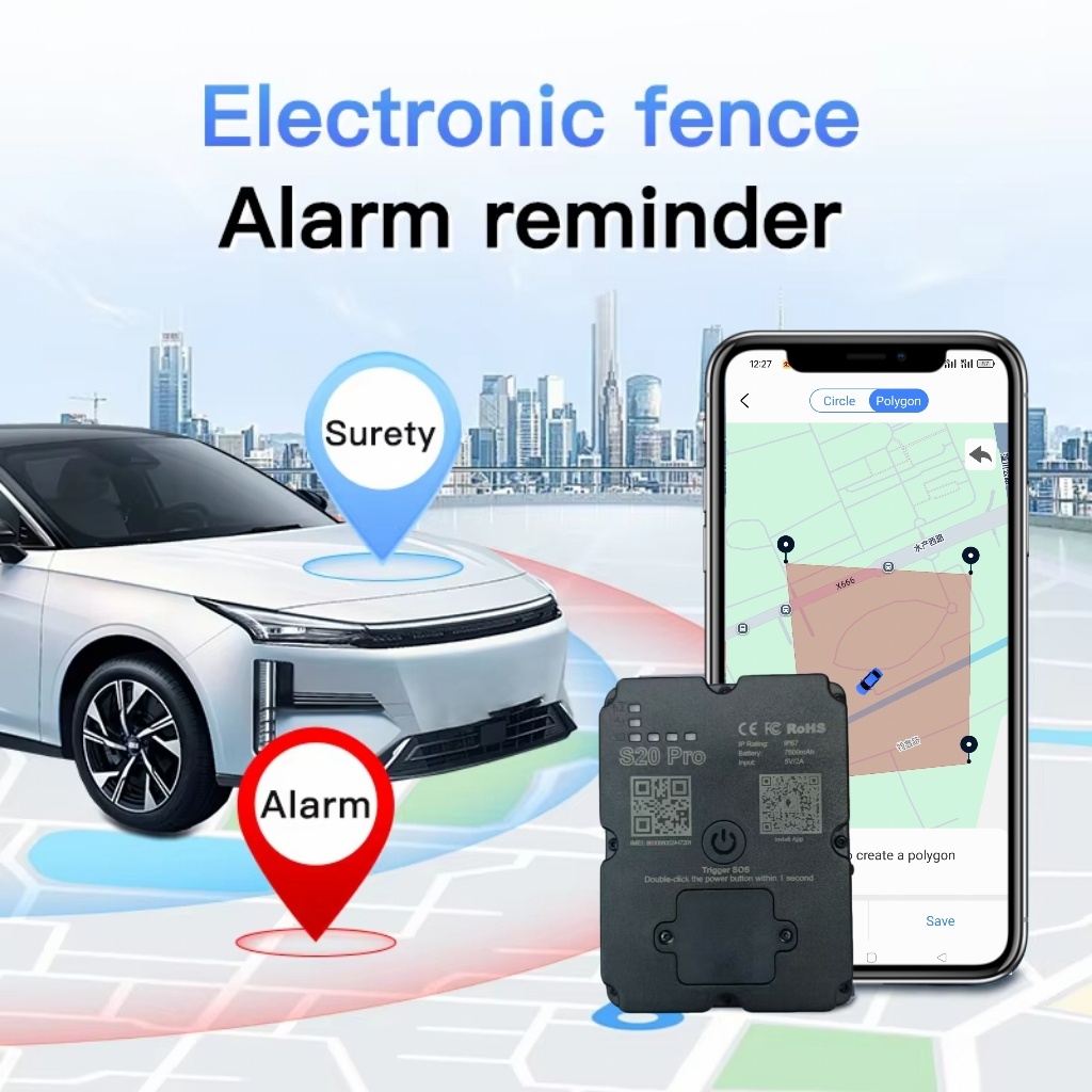 車両用磁気 GPS トラッカー リアルタイム車盗難防止ロケーター、有料サブスクリプション APP ロングスタンバイ付き