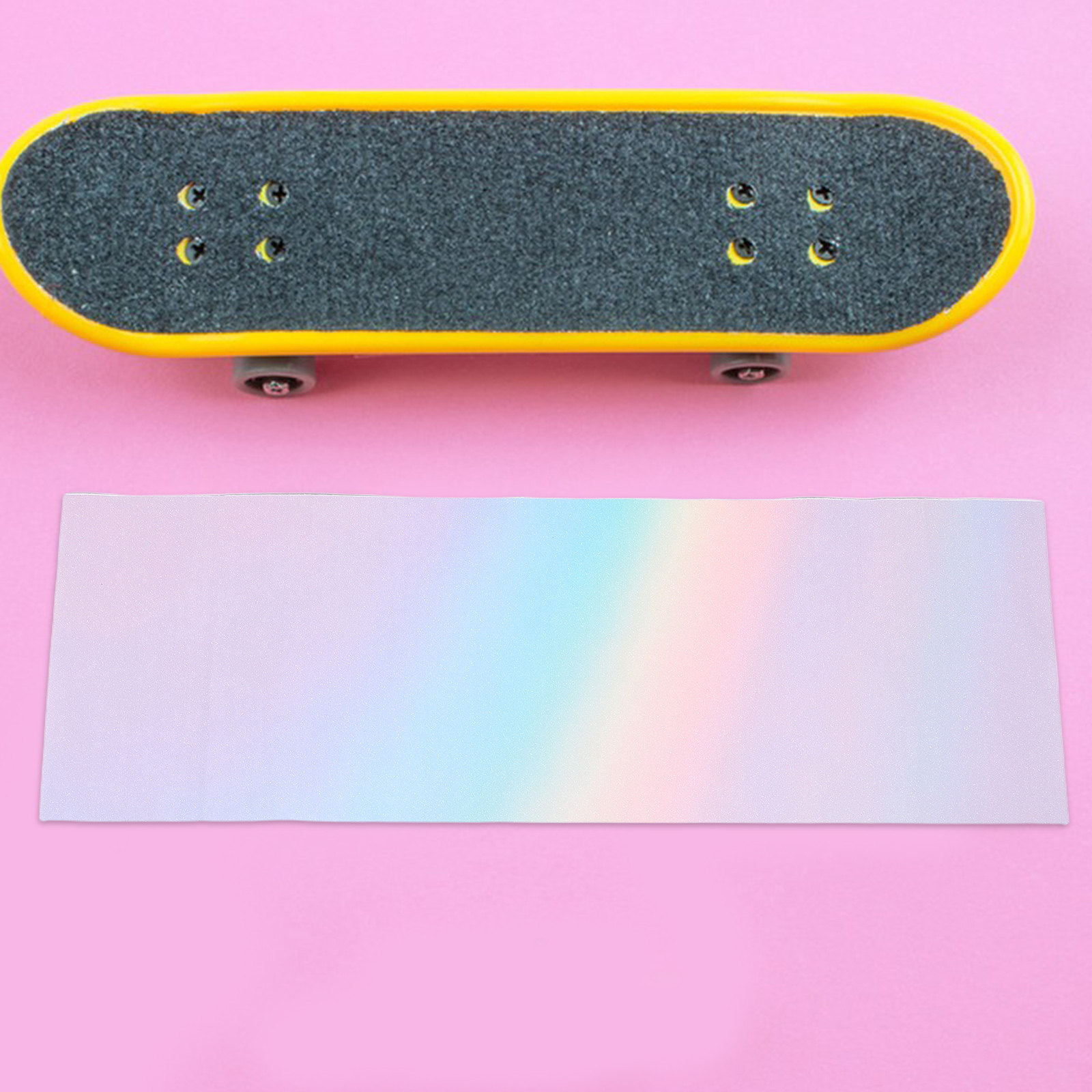 Skateboard Rainbow Colored Sandpaper Grip Tape Sheet Non Slip Car Surfing Board Skate Deck Protection Sticker Car Surfing Board