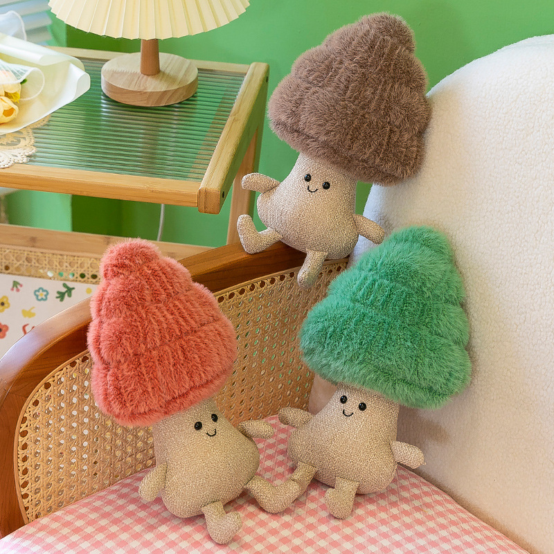 楽しいポットシリーズぬいぐるみ松多肉植物ぬいぐるみぬいぐるみソフト人形キノコソファクッション枕ホームリビングルームの装飾