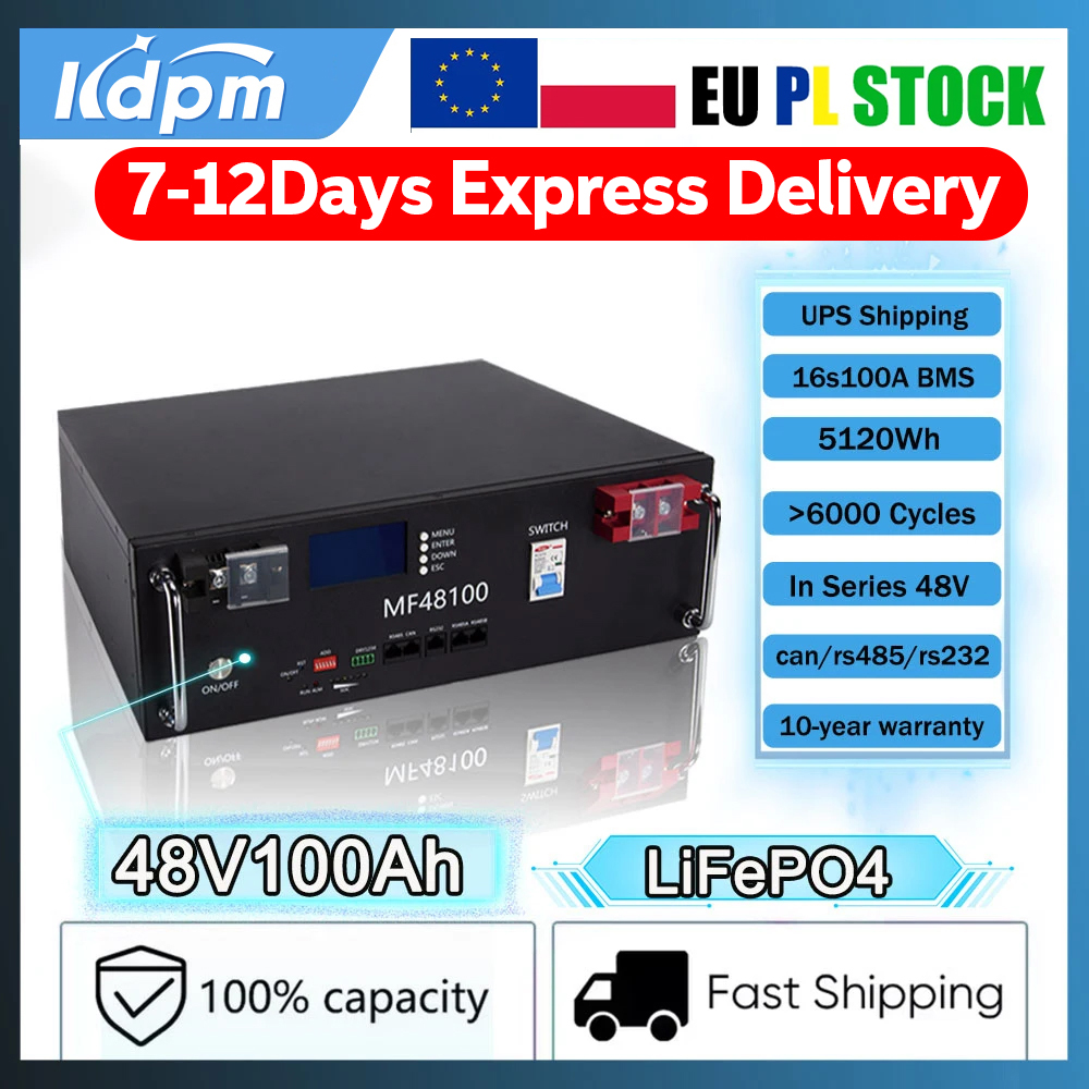 真新しい LiFePO4 48V 100Ah バッテリーパック 5kwh 内蔵 16S 100A BMS RS485 CAN セルパックソーラーシステム家庭用エネルギー貯蔵バン