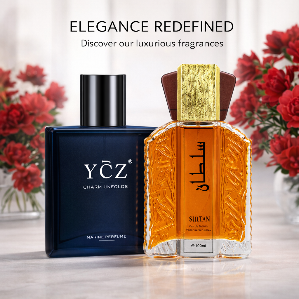 YCZ メンズ香水、2個| /1.7オンス 3.4オンスのコロン、長持ち、オリエンタルウッディの香り、ウッディフゼア、特別な日、紳士へのギフトに最適です。