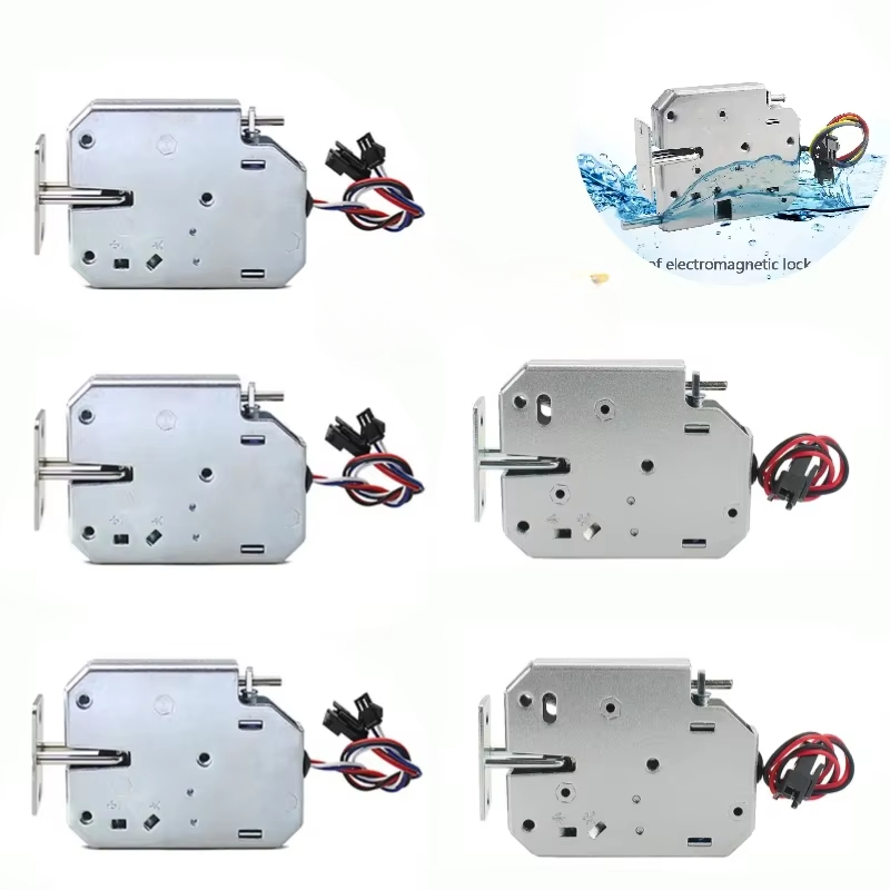 5Pcs/2Pcs DC 12V Small Solenoid Valve Electromagnetic Electric Control Cabinet Drawer Intelligent Access Control Lock