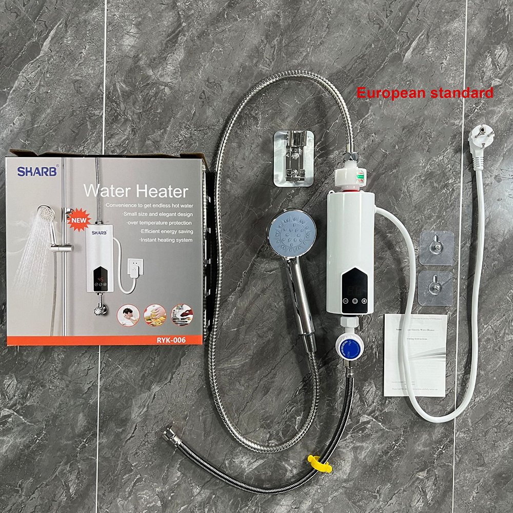 5500W 220V 110V Electric Instant Water Heater Tankless Kitchen Home Bathroom Shower Fast Hot Water LCD Digital Display 히터 순간온수기