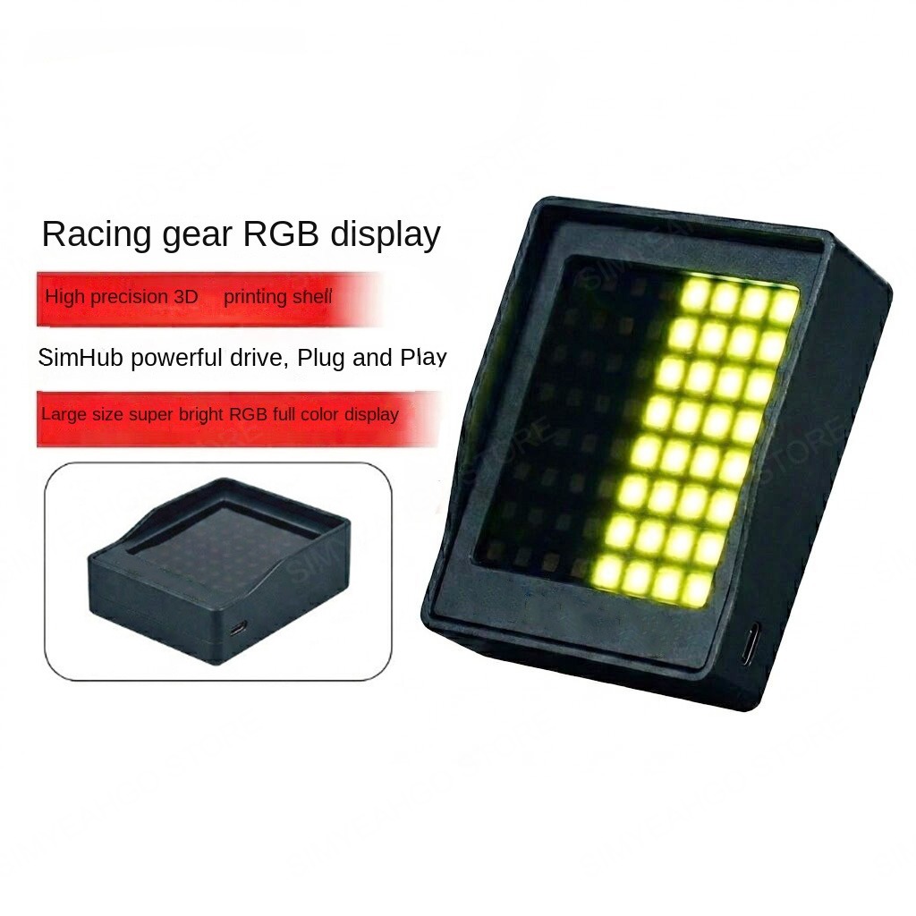 USB ギアディスプレイ PC Simracing ゲームダッシュボードフラグシグナルライト Logtiech G29 G27 Thrustmaster T300 SIMAGIC MOZA FANATEC 用