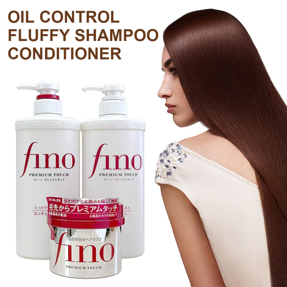 Fino シャンプーコンディショナー 550 ミリリットルオイルコントロールボリュームアップスムーズヘアマスク修復乾燥ダメージヘア保湿栄養トリートメント