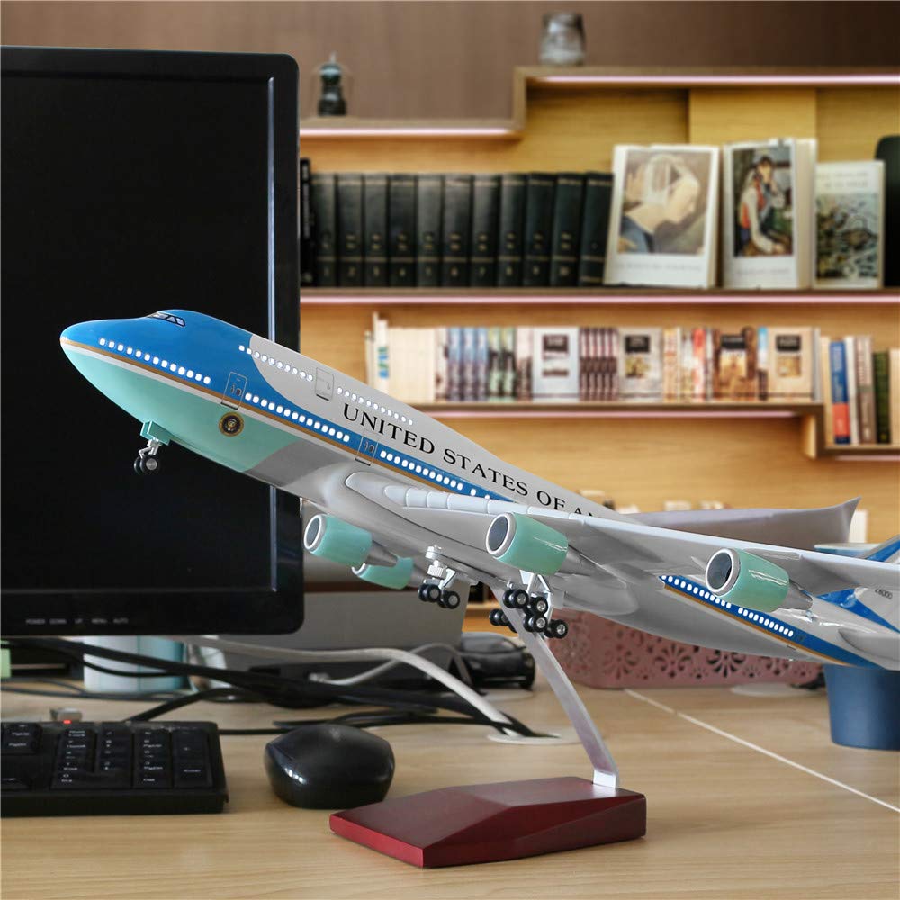 樹脂 46 センチメートルエアフォースワンボーイング 747 飛行機模型飛行機モデル航空機モデル 1/160 スケールダイキャストおもちゃの飛行機飛行機 W ライト
