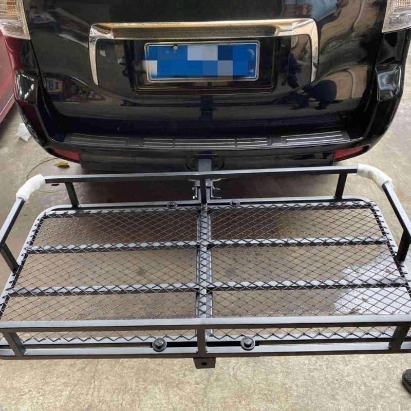 高品質金属折りたたみテール貨物キャリアバスケット折りたたみ棚角口後部荷物フレーム車外装アクセサリー