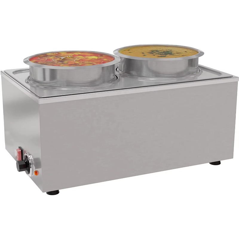 OEM Restaurant Stainless Steel Hot Pot Tabletop Food Heater, Food Insulation Furnace, Electric Heating Soup Bucket