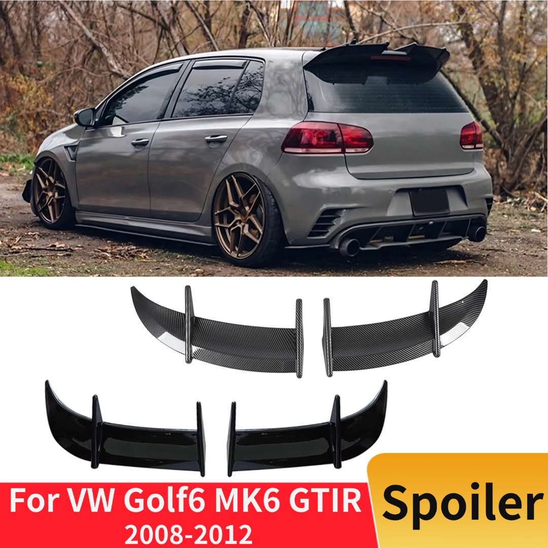 フォルクスワーゲン VW ゴルフ 6 MK6 GTI R ライン 2008-2012 レーシングリアルーフウイングスポイラートランクリップテールトリムスタイリングチューニングアクセサリー