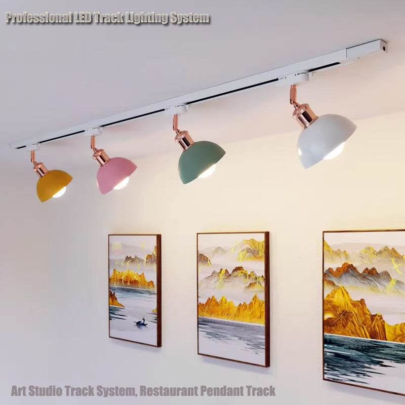 LED トラック照明 220V 調整可能な COB スポットライト回転ヘッド、衣料品店/ギャラリー/リビングルーム用 COB レールライト