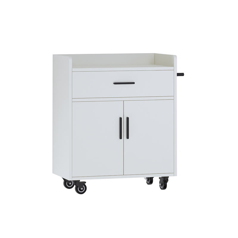 Multifunctional Aluminum Kitchen Island Cart Organizer   Buffet Bar Cart Kitchen Storage Trolley with Drawer