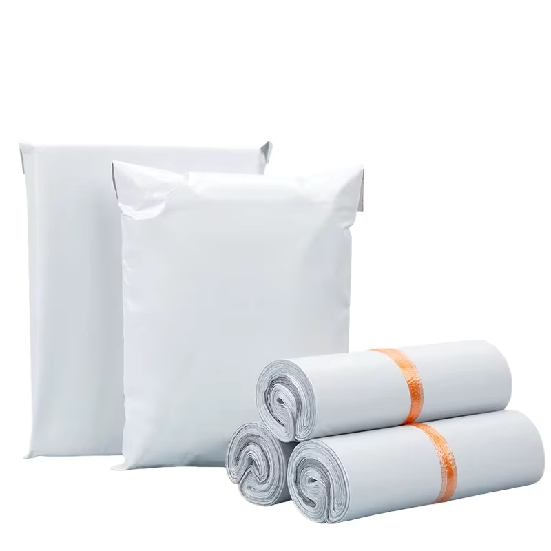 10/50/100 個の封筒袋プラスチックエクスプレス封筒保存袋グレーホワイト郵送袋自己粘着密封されたエクスプレスバッグ