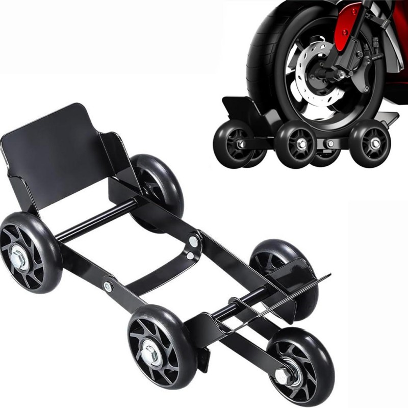 オートバイスクーターパンク緊急ローラー、タイヤパンクプッシャー、2輪3輪車両輸送ヘルパー