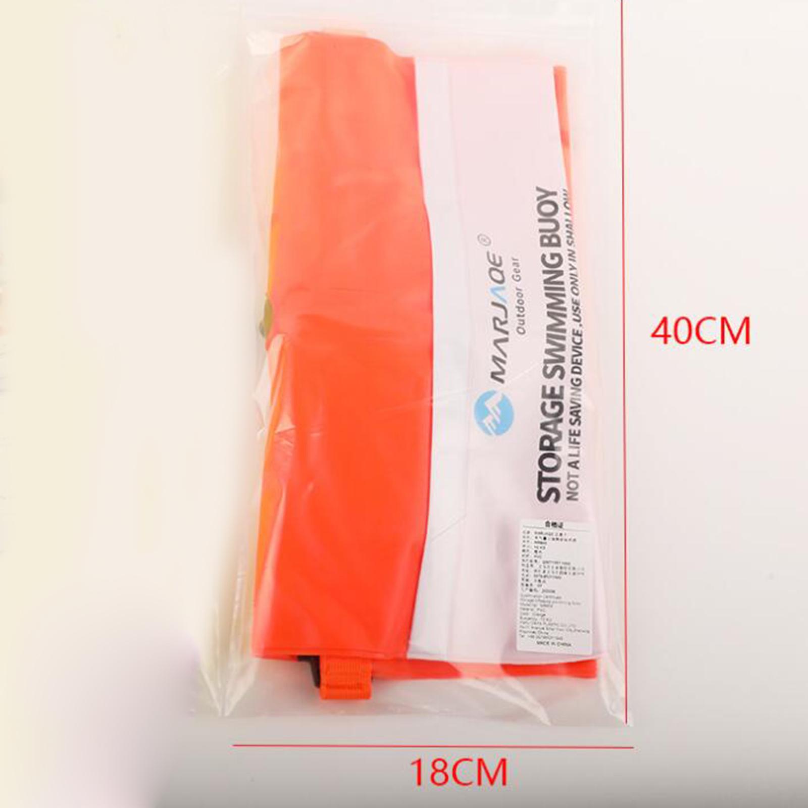 インフレータブル水泳ブイ フロートバッグ 20L PVC 安全水泳アクセサリー オープンウォータープールトレーニング用収納付き