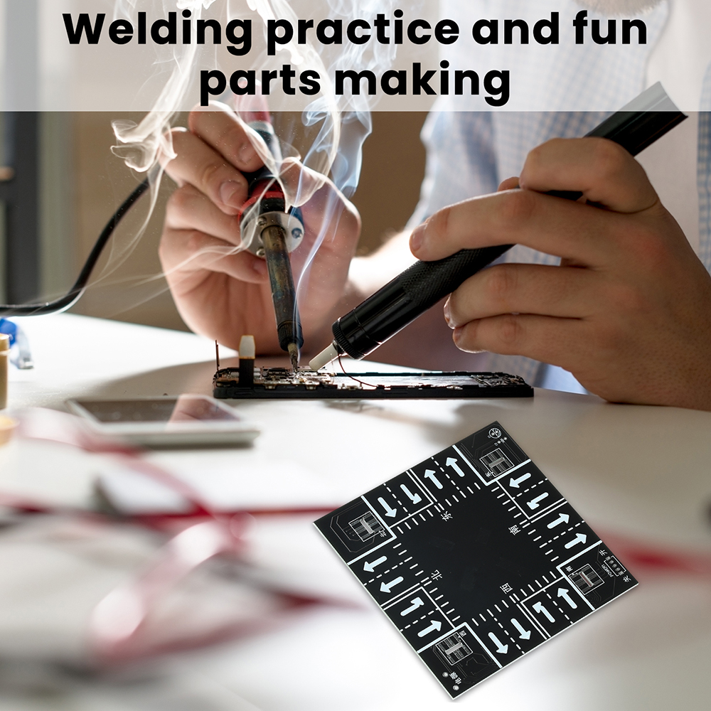 スマート信号灯 DIY キット教育エレクトロニクスはんだ付け練習 LED デジタルディスプレイマイクロ USB インターフェース STEM プロジェクト用
