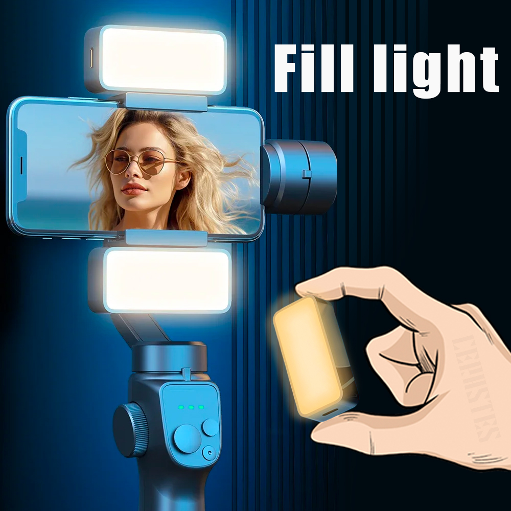 磁気ポータブルミニ Selfie フィルライト調整可能な照明充電式ポータブル Led ビデオライト Tiktok カメラモバイル IPad 用
