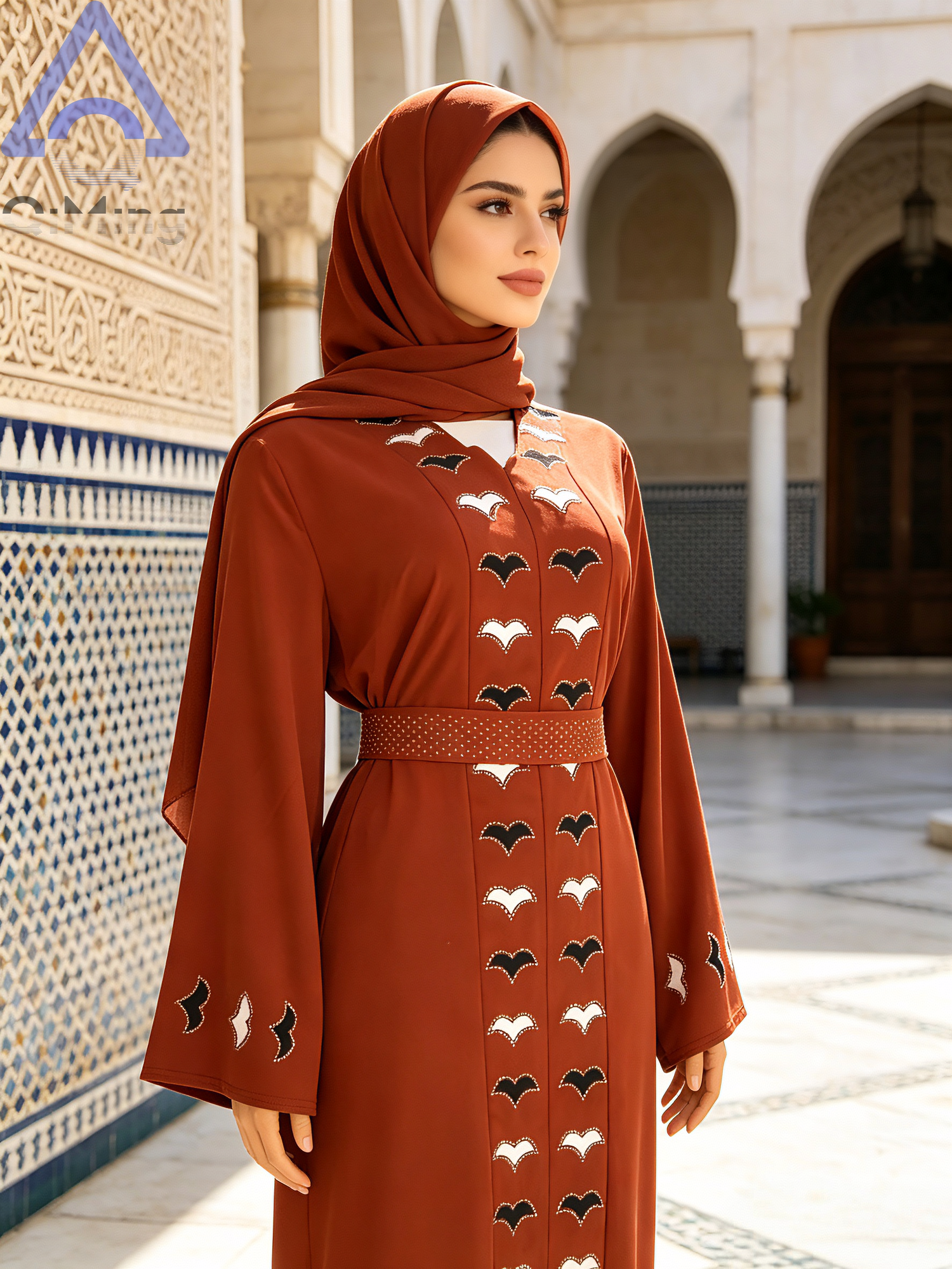 イスラムアラブ首長国連邦女性のダイヤモンドアバヤドバイ祈りの衣装イスラム教徒ステッカーイブニングローブアフリカインフェスティバル高級ラマダンヒジャブドレス
