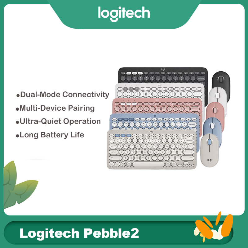ロジクールオリジナル PEBBLE 2 COMBO ワイヤレスキーボードマウスコンボ K380 Bluetooth 超薄型ポータブルオフィスセット