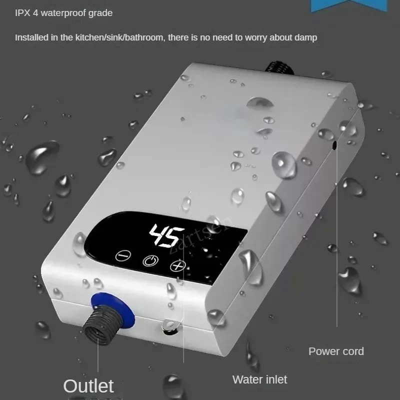 インスタント給湯器 220V5500W ポータブル電気ヒーター浴室温水シャワーと家庭のキッチン暖房用