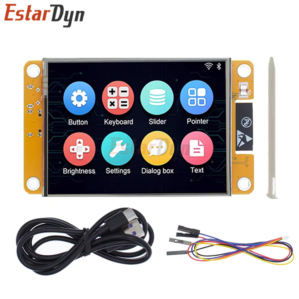 ESP32 2.8 インチ TFT タッチ ディスプレイ ボード 240x320 LVGL、WiFi Bluetooth WROOM モジュール付き