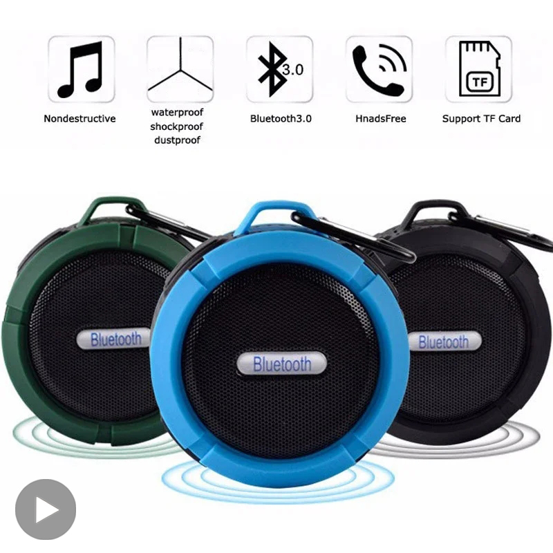 防水ワイヤレスポータブル Caixa デソム Bluetooth スピーカー音楽サウンドボックスミニサブウーファー Blootooth 車自動車 Bocina