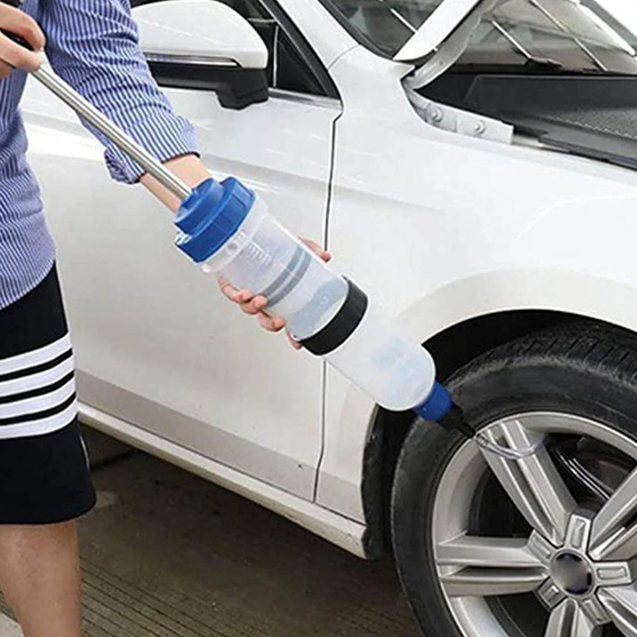 油液抽出器車のオイル交換用シリンジポンプ燃料移送自動車用手動抽出ツールブレーキ液冷却液