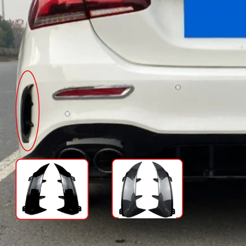 リアバンパースポイラーサイドカナードエアベントカバーメルセデス · ベンツアクセサリー CLA W177 セダン A45 A35 A180 A200 A220 AMG 2019