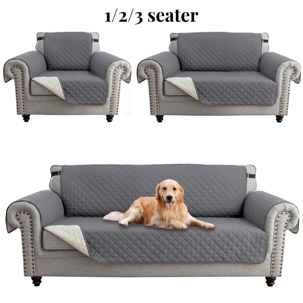 1pc 防水ソファカバーキルティング耐摩耗ソファカバー犬ペット子供リクライニングアームチェア家具 1/2/3/4 人乗り保護