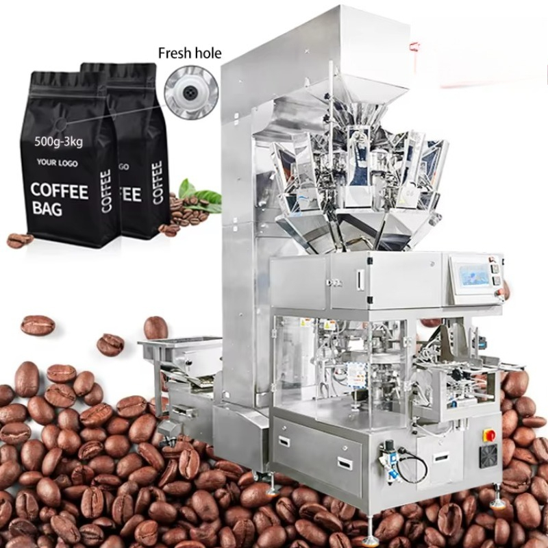 Customized Hot Sale High Speed Roasted Coffee Beans Valve Bag Packing Machine Factory In Stock Ground Coffee Type