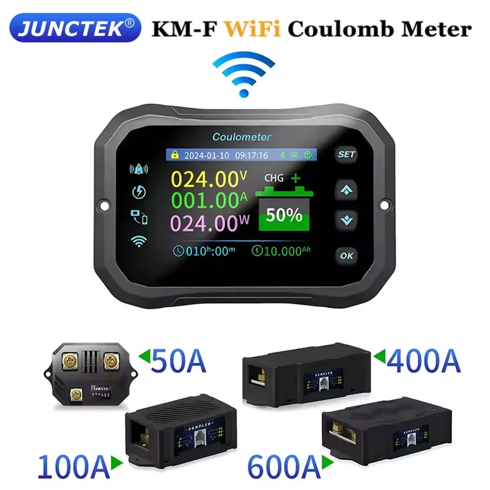 KM105F KM110F KM140F KM160F KM-F シリーズ WiFi リモート RV クーロンメーター電気自動車鉛酸リチウム電池双方向