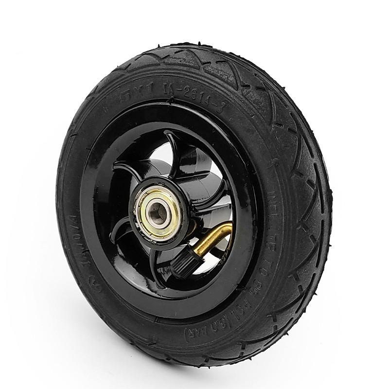 1 個-5 インチ電動トロリーインフレータブルホイール/メタルホイールハブインナーチューブ付き/トロリーインフレータブルホイール