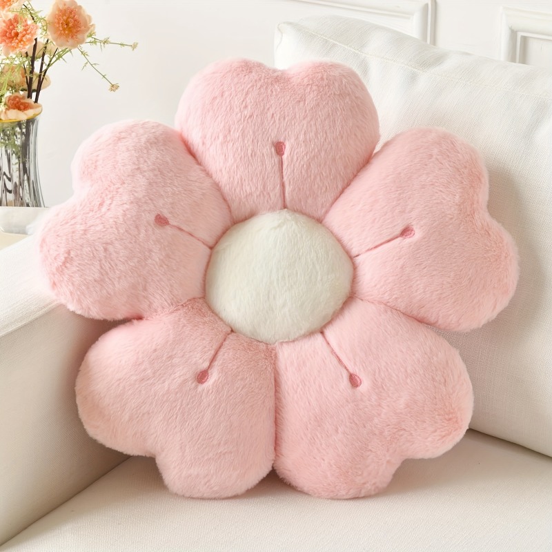 花の形をした豪華なスローピロー - 快適でかわいいマットレスとソファの装飾クッション、椅子のクッション、フロアクッション