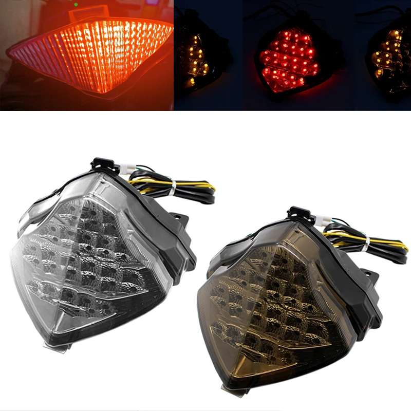 LED テールライトウインカーヤマハ YZFR1 YZF R1 YZF-R1 2004 2005 2006 オートバイアクセサリー統合ウインカーランプ