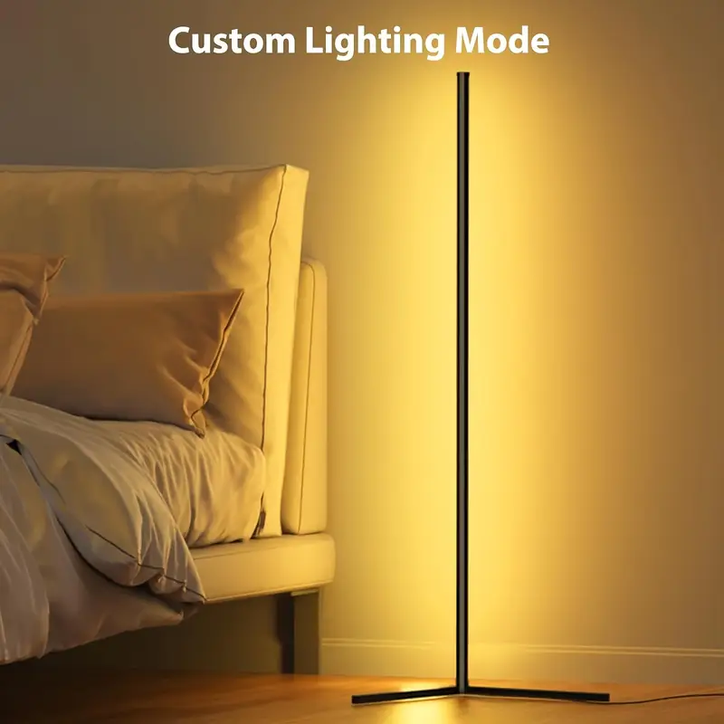 スマート Led リビングルームフロアランプ Rgb ファンタジーフロアランプ音楽同期アプリケーションプログラム制御リビングルームに最適 E-スポーツルーム使いやすい