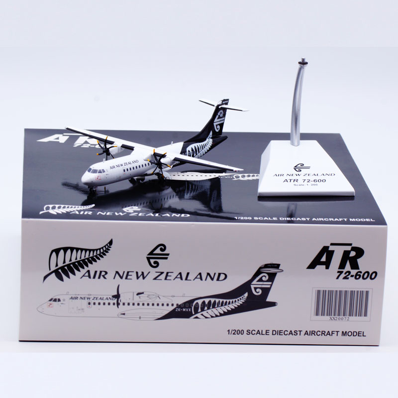 XX20072 合金コレクター飛行機ギフト JC ウィング 1:200 ニュージーランド航空「スターアライアンス」ATR72-600 ダイキャスト航空機ジェットモデル ZK-MVX