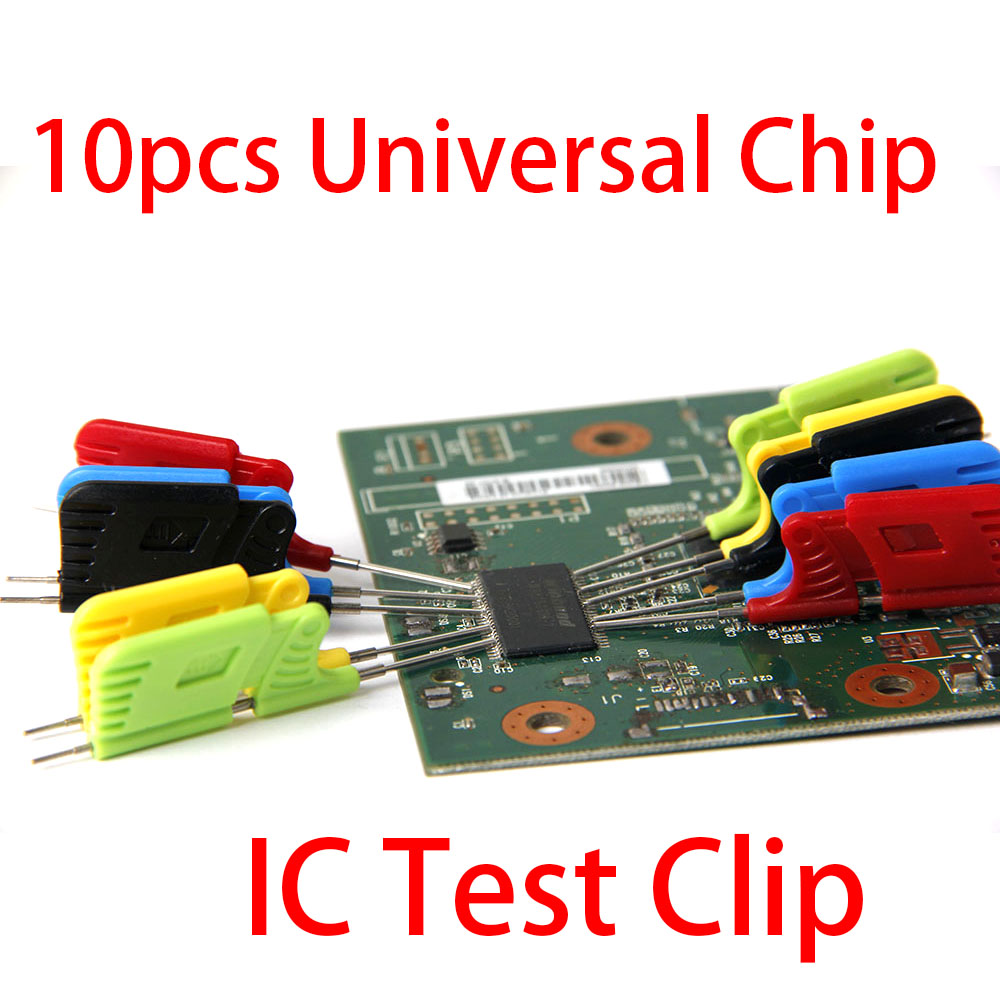 10 個 X ユニバーサルチップマイクロ IC クランプ SOP SOIC TSOP SSOP SOP8 SMD IC テストクリップピンソケットアダプタプログラマロジックアナライザ用