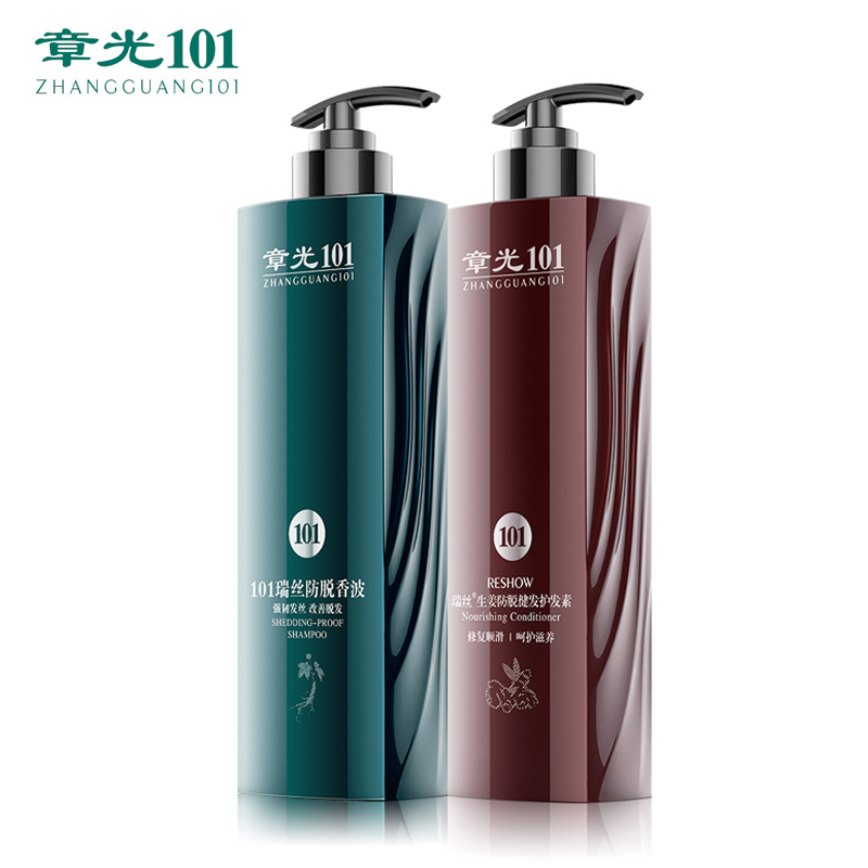 Zhangguang 101 抗脱毛脱毛防止シャンプー 360 グラムジンジャー栄養ヘアコンディショナーセット中国ハーブ