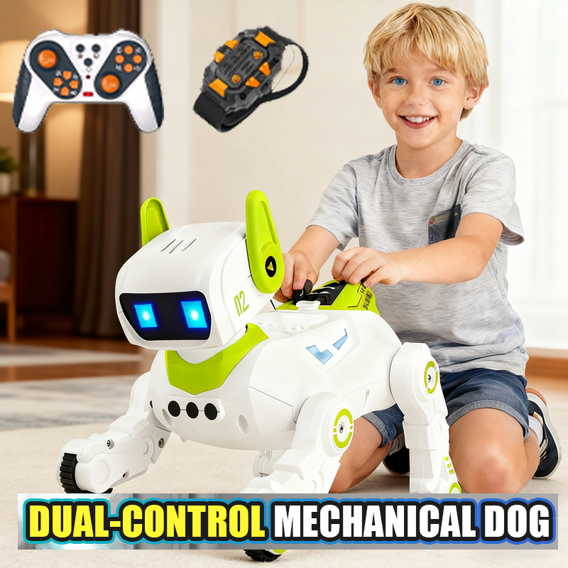 電子スタントペット RC ロボット犬ライトサウンドスプレーインタラクティブタッチプログラム可能スマート機械犬子供の誕生日ギフト