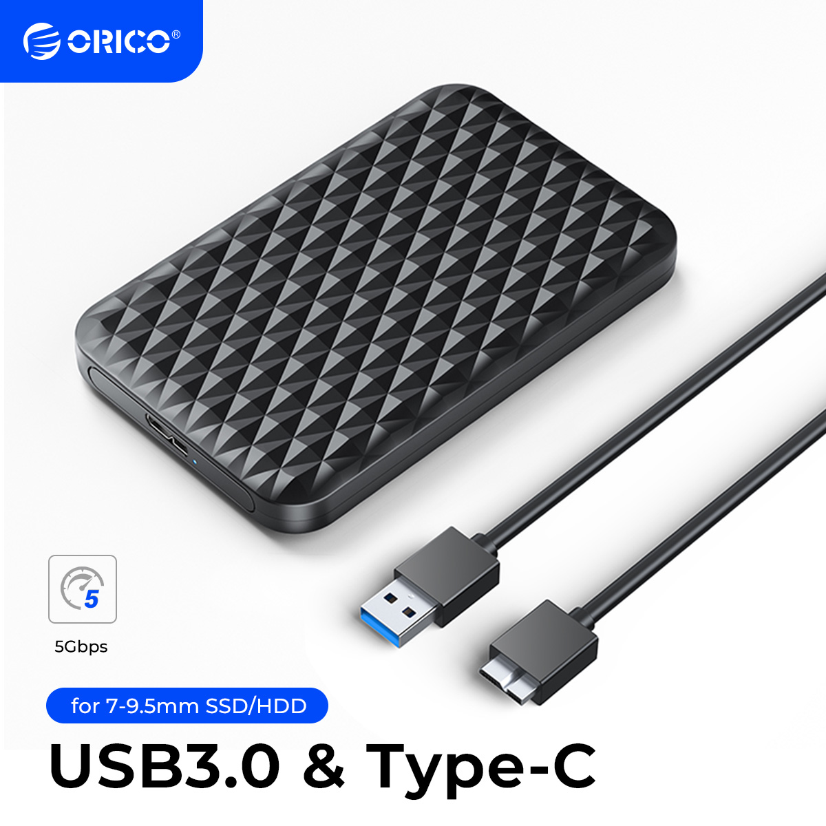 ORICO 外付け HDD ケース 2.5 "HDD ケース USB 3.0 から SATA 5Gbps ハードドライブケース 7-9.5 ミリメートル 2.5 インチ SATA hd externo PC 用