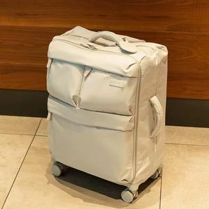 豪華でモダン、トレンド感あふれる、持ち運びに便利な軽量トラベルスーツケース。ファスナー開閉式のハードシェル・オックスフォード素材スーツケース