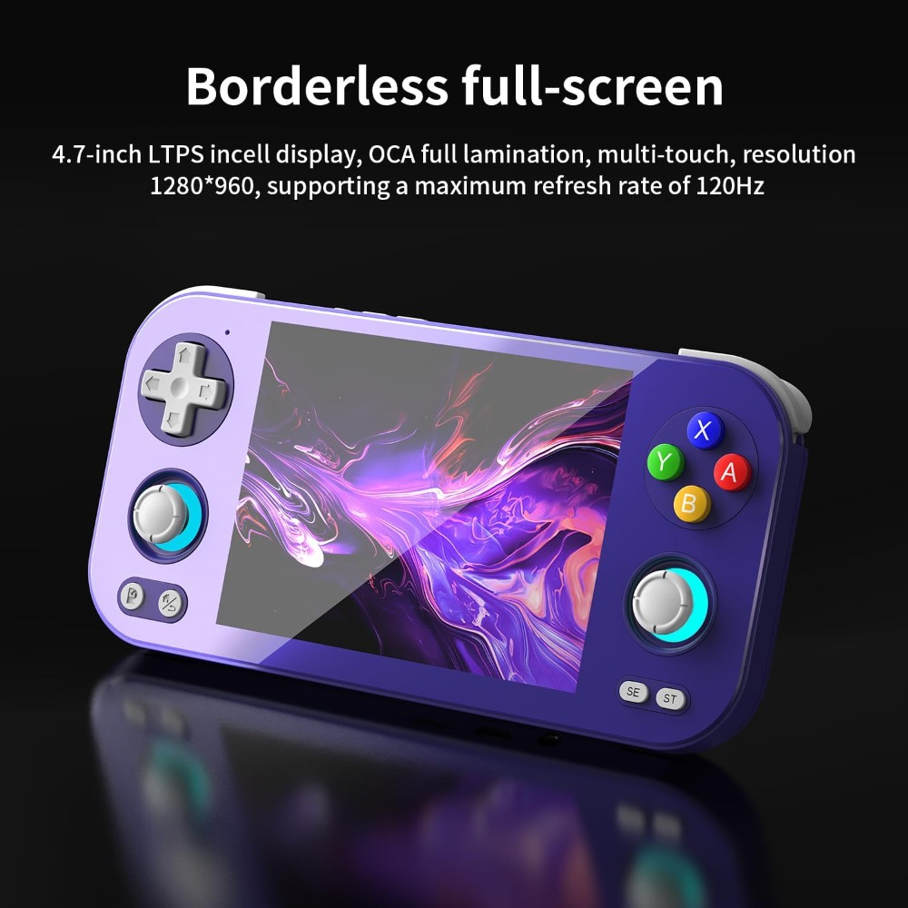 RG476H 4.7 インチ IPS マルチタッチ レトロ ハンドヘルド ゲーム コンソール Android 13 Unisoc T820 WiFi Bluetooth 1080p DP 出力