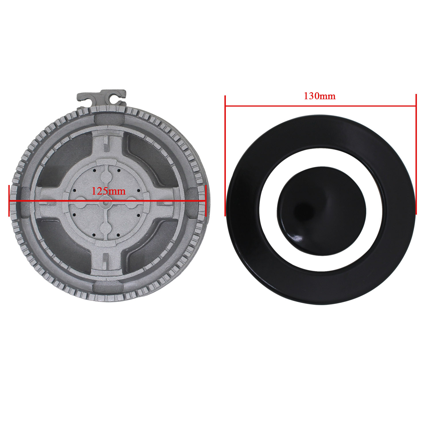 口金 外径130mm サバフ 三連バーナーI 130mm ガスコンロ用 付