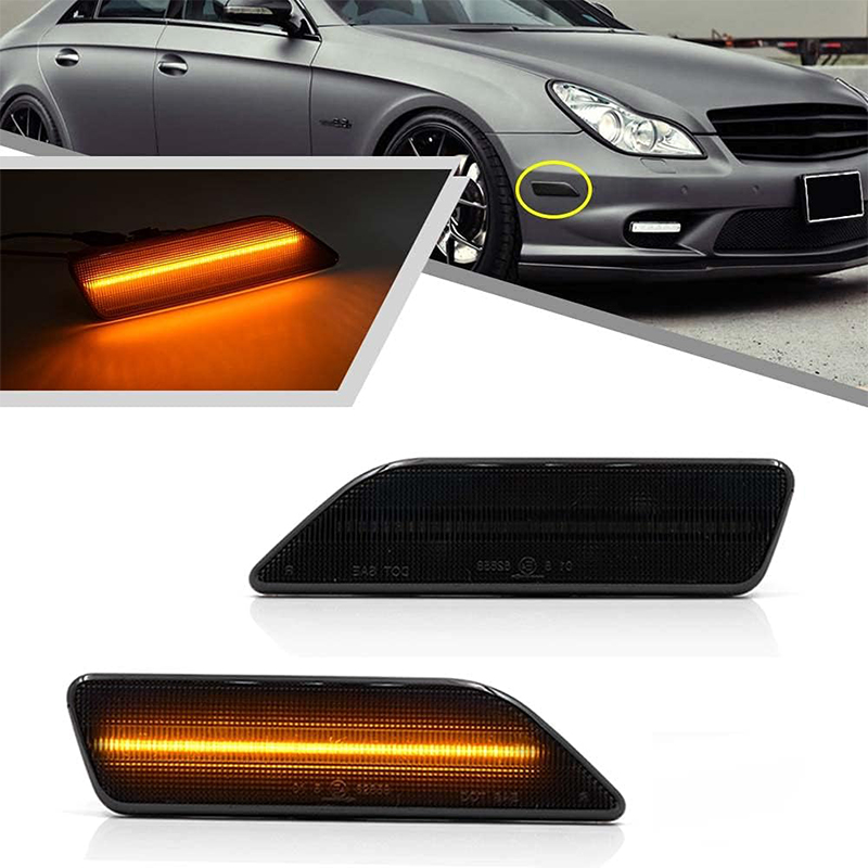 メルセデスベンツ CLS クラス W219 C219 2006-2011 2 個 Led バンパーターンシグナルライトサイドマーカーランプ OEM